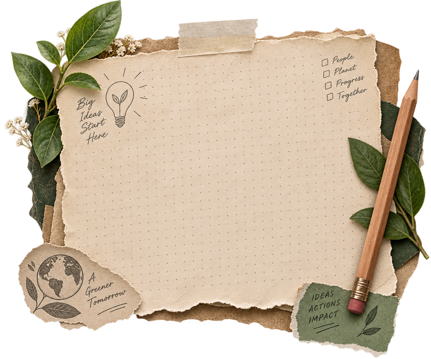 Ideation sketch paper concept