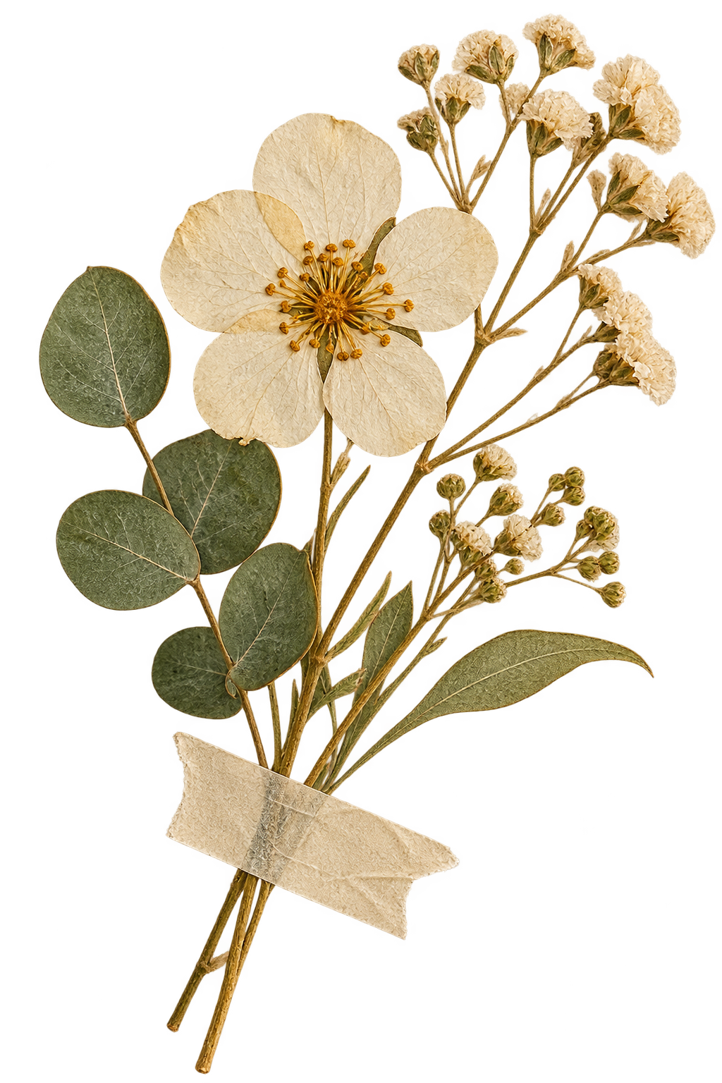 Dried pressed flower